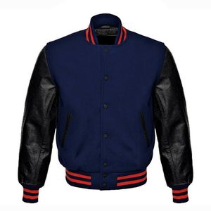 Stylish Hip Hop College Baseball <b>Varsity</b> <b>Jacket</b> with Custom Embroidery OEM Fashion Streetwear <b>Bomber</b> Winter <b>Jacket</b> for <b>Men</b> - Product Image 3