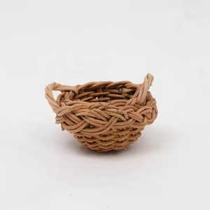 Custom Logo Mini Rattan Bowl Handmade for Unisex Kids Play and Decor - Product Image 4