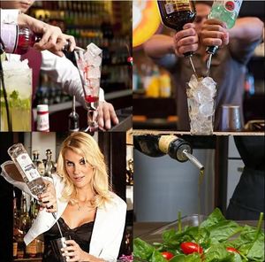 Vertedores de botellas de acero inoxidable de alta calidad para licores, vertedor de salsa, jarabe, aceite de oliva, boquillas para verter licor y vino - Product Image 6
