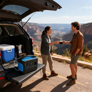 600W 500Wh Camping Solar Powered Portable Power Station Backup Solar Generator <b>for</b> Home - Product Image 4