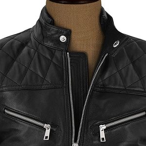 Chaleco de Cuero Transpirable de Alta Calidad para Hombre, Chaqueta de Motociclista con Cuello en V, Diseño Personalizado, Logotipo Privado, Estilo Desgastado, Ropa de Abrigo de Invierno - Product Image 5