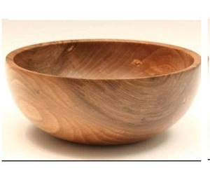 2025 Diseño único Ensaladera de madera de mango natural/Cuenco de madera Best Seller - Product Image 3