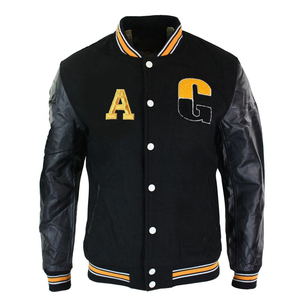 Veste de baseball universitaire pour homme, personnalisée, en laine polaire imprimée, imperméable et respirante, de haute qualité, vente en gros - Product Image 3