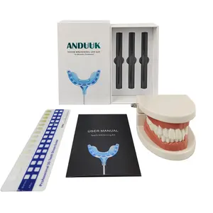 wireless led light Home mini blue LED Teeth Whitening kit 44% Peroxide Dental Bleaching System 16% hp advanced teeth whitening