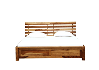 Tissu en bois doux de conception indienne, lit de chambre à coucher de taille king, lit à motif de nouveau look pour king queen, lit d'hôtel pour chambre
