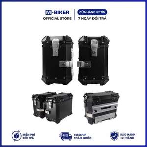 M-Biker 28L Side Boxes Waterproof <b>Aluminum</b> Rear Motorcycle <b>Luggage</b> Storage Pair Made in Vietnam - Product Image 5