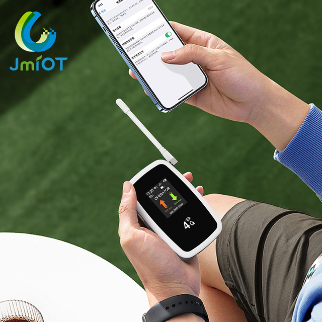 JIMI Portable 3900mAh Battery ASR 4G LTE MIFIS OEM Wireless 6 Pocket Router ESIM 300Mbps Portable Mobile WiFi Hotspot Device