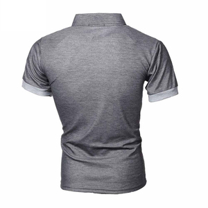 Chemises pour hommes respirantes à logo personnalisé OEM, nouvelle collection décontractée, imprimées numériquement, grandes tailles, en tricot uni - Product Image 2