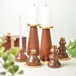 Wooden Six Column <b>Candle</b> <b>Holder</b> Suitable For Home Decor Table Centerpiece And Festive Lighting Handcrafted From India - Product Image 1