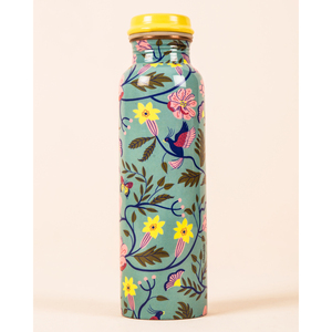 Botella de cobre puro 100% moderna personalizable impresa Uso de fiesta agua potable Ideal - Product Image 3