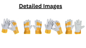 2023 nouvelle usine Offre Spéciale gréeur gants main protection en cuir fendu gants de travail de sécurité pour l'application de soudage échantillon gratuit - Product Image 6