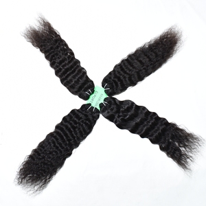 Cheveux Indiens Vierges Bruts Naturels à Cuticules Alignées en Gros – Bundles de Cheveux Humains Vierges Kinky Curly, Deep Wave, Water Wave, Temple Virgin - Product Image 3