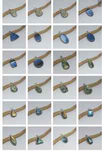 Pierres précieuses pendentifs en pierre synthétique avec argent plaqué quantité en vrac cristal naturel - Product Image 2