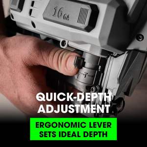 Pistola de Clavos Inalámbrica sin Escobillas de 24V, Calibre 16, Kit con Acabado Recto de 3/4 y 2-1/2 Pulgadas, Batería de Litio de 2.5Ah, 160W, Alta Velocidad - Product Image 6