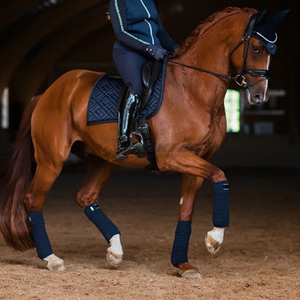 Tapis de selle anglais de qualité supérieure Tissu matelassé doux Respirant Durable OEM Equitation Logo personnalisé Tapis de selle - Product Image 5