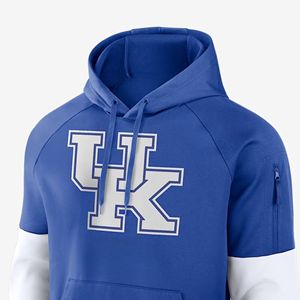 Sudadera con Capucha de Forro Polar Azul Real de los Kentucky Wildcats, Ropa Oficial de Invierno para Fanáticos, Diseño con Forro, Logotipo del Reino Unido Bordado, Cremallera - Product Image 2