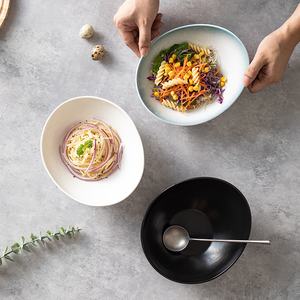 Cuenco de cerámica duradero personalizable para restaurante Hotel Uso en el hogar Diseño elegante - Product Image 4