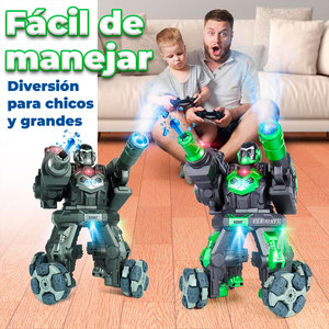 Fun Battles for Kids <b>Remote</b> <b>Control</b> <b>Smart</b> Robot Toy with Hydrogel Ball Sprayer Plastic Musical Toy Chassis for Boys - Product Image 2