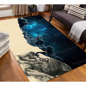 Tapis imprimé : Moderne, Personnalisé, Ciel, Chambre d'enfant, Chambre à coucher, Salon, Tapis doux non tissé - Product Image 2