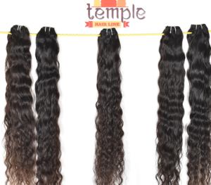 เครื่องต่อผมมนุษย์สีธรรมชาติแบบสองชั้นเครื่องทำแนวหนังกำพร้าแบบมัด100% อินเดีย - Product Image 2