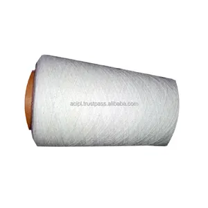 Benang katun 100% putih berkualitas tinggi untuk tenun dan rajut kain dan bahan baku tekstil dengan harga grosir