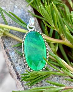 Diseño único peridoto 925 colgante de plata esterlina colgante de plata para las mujeres forma ovalada joyería de peridoto de plata - Product Image 6