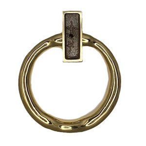Aldaba de puerta de latón dorado a granel de la mejor calidad, accesorios de puerta de Metal para puertas principales, Aldabas de Hardware, forma redonda de aspecto Premium - Product Image 3