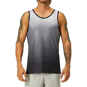 Débardeurs de sport personnalisés en coton 100% pour hommes, style hip-hop, respirants, tricotés, musculation, fitness, entraînement, t-shirt sans manches, taille plus - Product Image 1