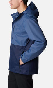 Chaqueta cortavientos impermeable con cremallera completa rápida para entrenamiento deportivo con logotipo personalizado de fabricación - Product Image 5