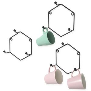 Wall rack modern metal mug stand cup holder coffee mug holder for home kitchenware hotel <b>tabletop</b> kitchen counter made in india - Product Image 5