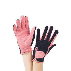 Dernier modèle de gants d'équitation du fabricant Gants d'équitation équestre colorés de qualité supérieure en cuir souple Gants de polo avec logo personnalisé - Product Image 4