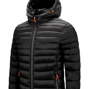 Veste matelassée coupe-vent avec capuche en polaire Veste d'hiver d'extérieur personnalisée avec capuche Manteau à bas prix pour temps froid Vente en gros - Product Image 6