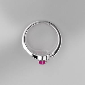 แหวนแต่งงานและทับทิมดาวลินดี้เงินสเตอร์ลิง925เครื่องประดับชั้นดีพร้อมแหวนแฮนด์เมด boundation เพชร - Product Image 5