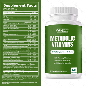 Nhãn hiệu riêng trao đổi chất vitamin hiệu lực cao vitamin & khoáng chất với MSM và tiêu hóa công thức - Product Image 4