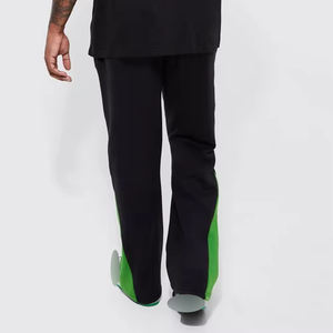 Pantalon de jogging de sport pour hommes avec logo personnalisé pantalon de survêtement décontracté à taille élastique pantalon de survêtement coupe ample jambe droite pantalon pour hommes lavé - Product Image 5