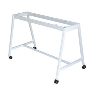 CFOS001 Pieds de table mobiles en métal au design minimaliste pour bureaux de 120x60cm, revêtement poudré - Product Image 1