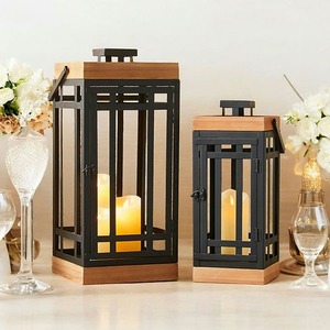 Iron Metal <b>Candle</b> Holder and Lantern With Beautiful Black Colour Creative Design for <b>Dinner</b> & Room Decor - Product Image 3