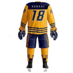 Uniforme de hockey sur glace confortable grande taille, service OEM, 100% polyester, écologique, respirant, léger, en stock - Product Image 5