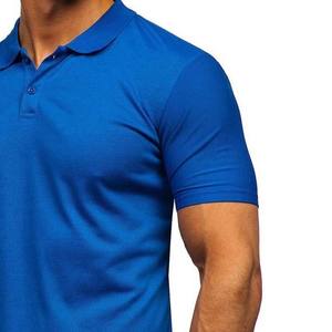 Polo de verano para hombre, camiseta de solapa de manga corta de Color sólido, camiseta ajustada informal, tela de Jersey Europea americana para - Product Image 6