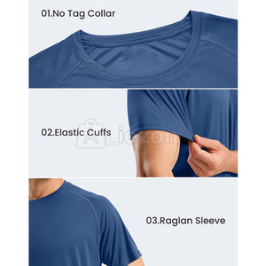 T-shirt de pêche de qualité supérieure pour hommes T-shirt de pêche personnalisé à manches courtes pour la protection contre le soleil et le vent - Product Image 6
