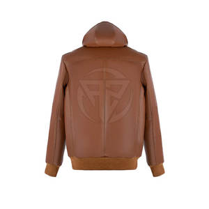 Sweat à capuche en cuir de qualité supérieure avec doublure douce au toucher et design extérieur poli, look moderne, sensation confortable, écologique et léger - Product Image 2