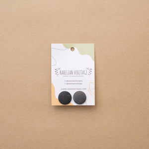 ต่างหูแบบติดหูทรงกลมแบนขัดเงาชุงไกต์ ขนาด 0.63 นิ้ว (16 มม.) - Product Image 3