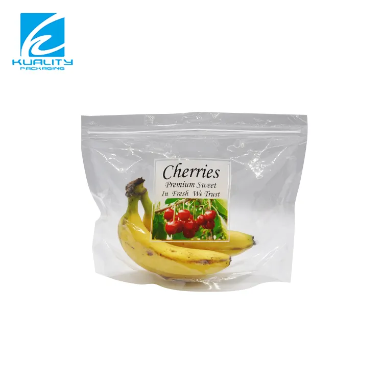 Individuell bedruckte anti-schimmel-standbeutel aus kunststoff für mango-obst mit reißverschluss-optionen