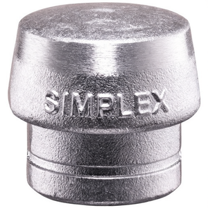 Tête de marteau à face souple SIMPLEX 80 mm en métal blanc argenté - Product Image 3