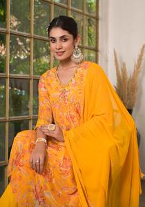 การออกแบบที่ทันสมัยแบบจีนแท้พร้อมกางเกงและ dupatta อินเดียช้อปปิ้งออนไลน์อินเดีย - Product Image 6