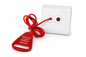 Botón de Emergencia con Cable para Baño, WC, Alfamax IP Antibacterial, Sistema de Alerta para Enfermeras, Indicador LED, para Cafeterías y Restaurantes - Product Image 1