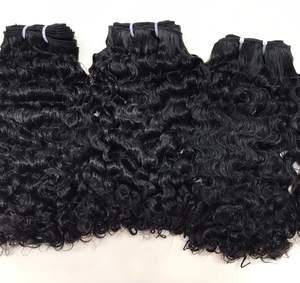 Extensions de cheveux naturels vietnamiens de haute qualité en gros, double trame, provenant d'un seul donneur, bouclés naturels birmans, longs de 8 à 30 pouces - Product Image 3