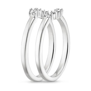 Magnifique bague en argent sterling 925 ornée d'un diamant Moissanite au design incurvé unique pour offrir - Product Image 5