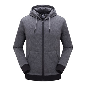 Sweat-shirts à capuche pour hommes en coton 100% de haute qualité, logo personnalisé brodé, épais, nouveaux styles d'hiver, teinture unie, approvisionnement en vrac, 300g - Product Image 1
