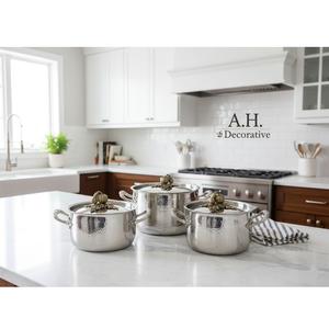 Ready to Ship Casserole Silver Cookware Pots Hand-Hammered Serving <b>Dish</b> Party Wedding Tabletop Decorate <b>utensil</b> - Product Image 5